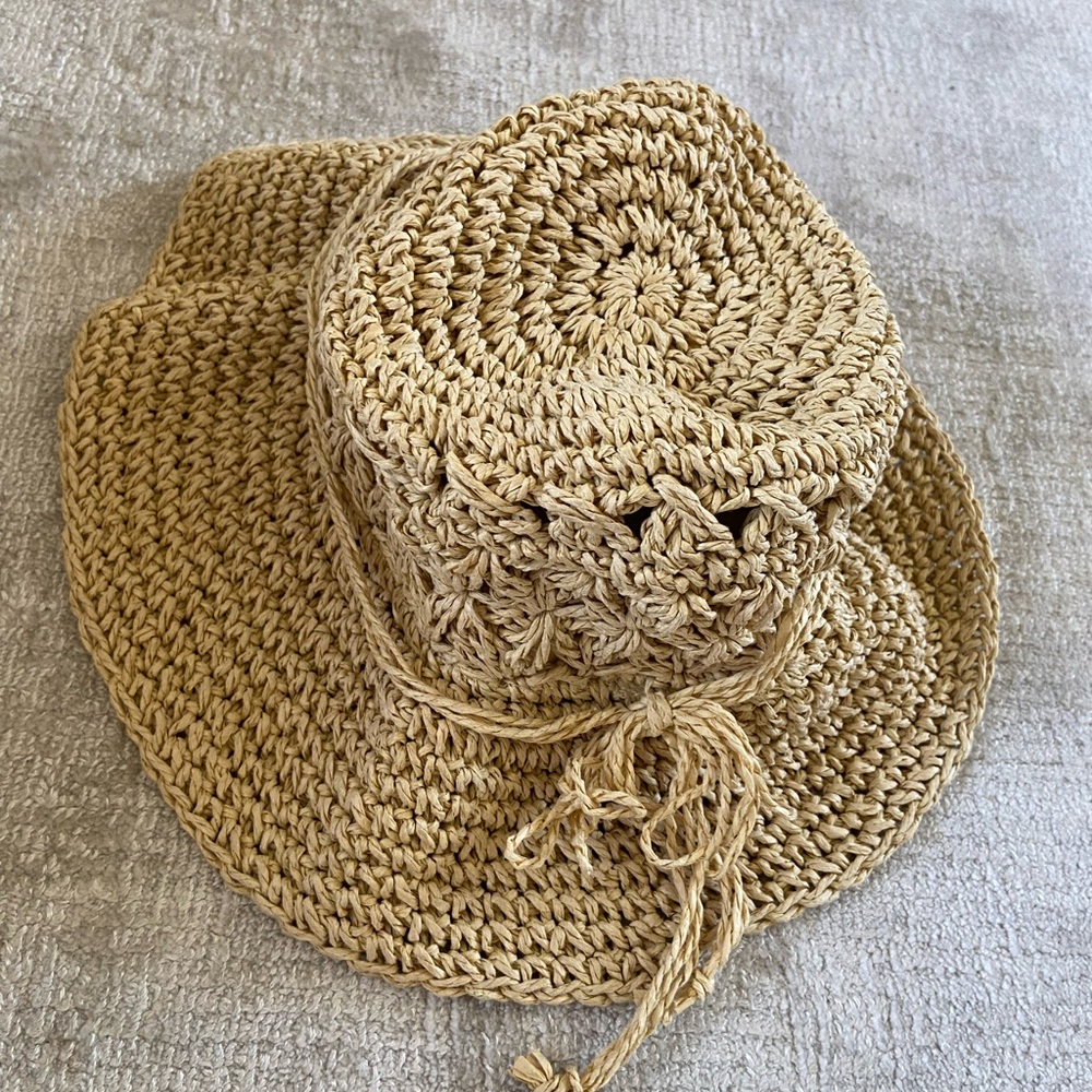 Free with purchase! Stylish Tan Crochet hat